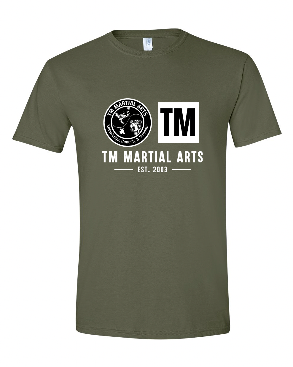 TM Black & White Logo TM Cotton Short Sleeve Shirt