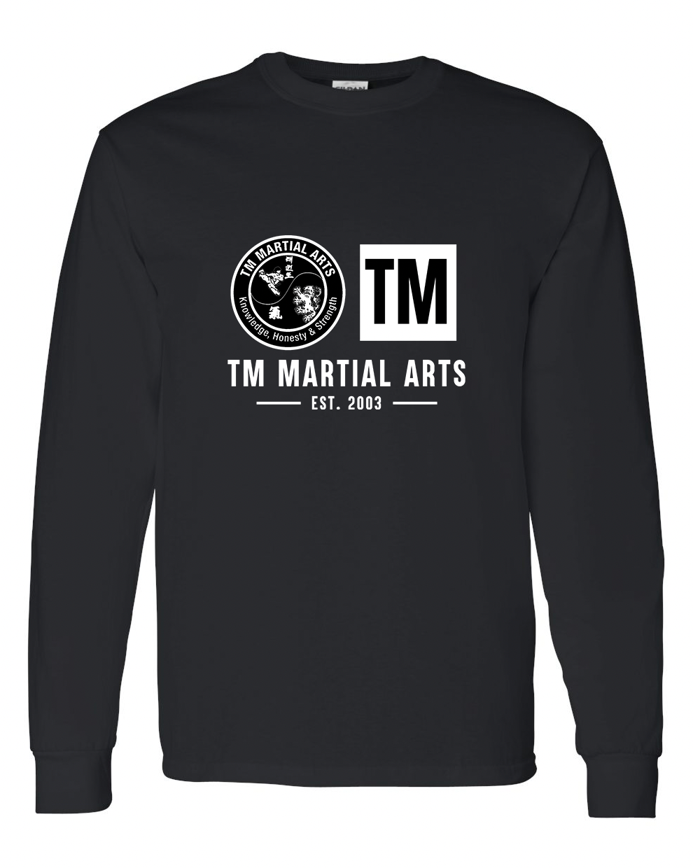 TM Black & White Logo TM Cotton Long Sleeve Shirt