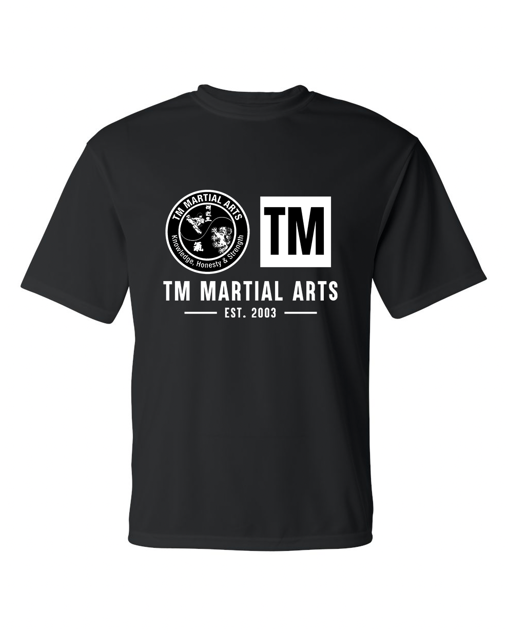TM Black & White Logo TM Dri Fit Short Sleeve Shirt