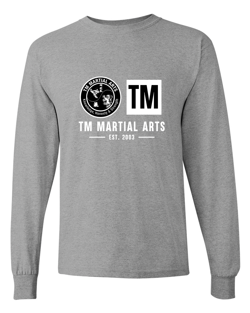 TM Black & White Logo TM Cotton Long Sleeve Shirt
