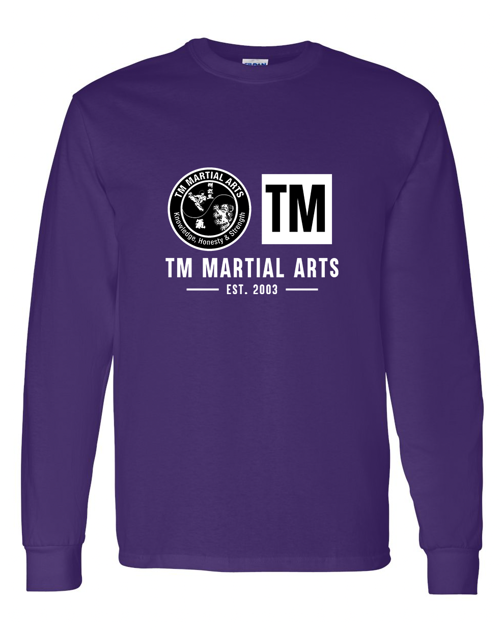 TM Black & White Logo TM Cotton Long Sleeve Shirt