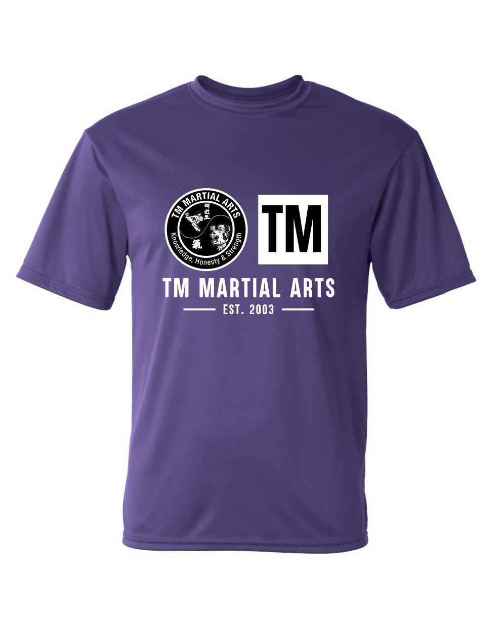 TM Black & White Logo TM Dri Fit Short Sleeve Shirt