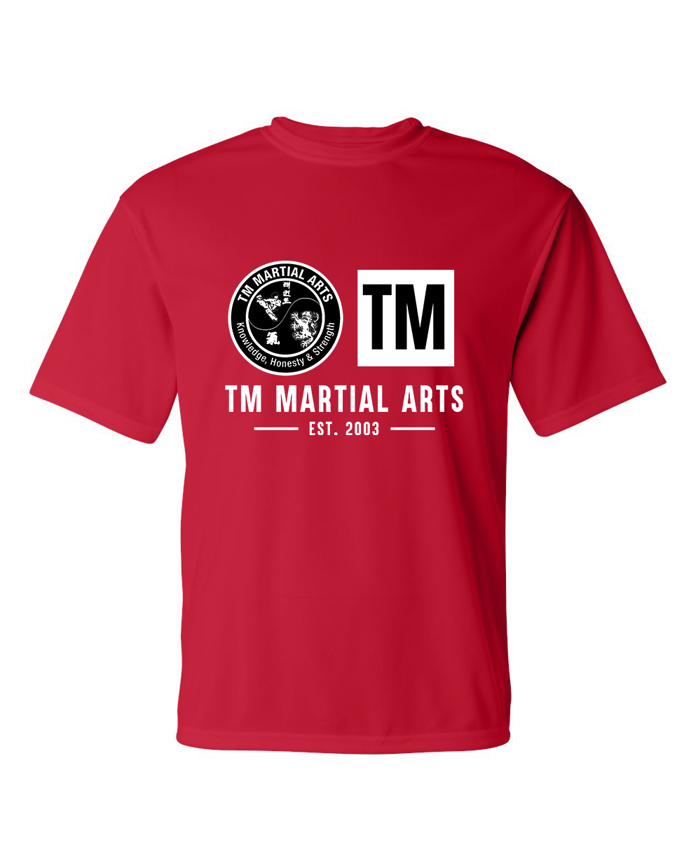 TM Black & White Logo TM Dri Fit Short Sleeve Shirt
