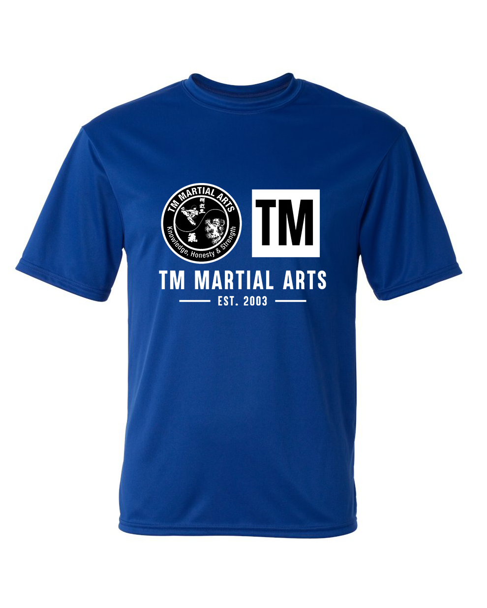 TM Black & White Logo TM Dri Fit Short Sleeve Shirt