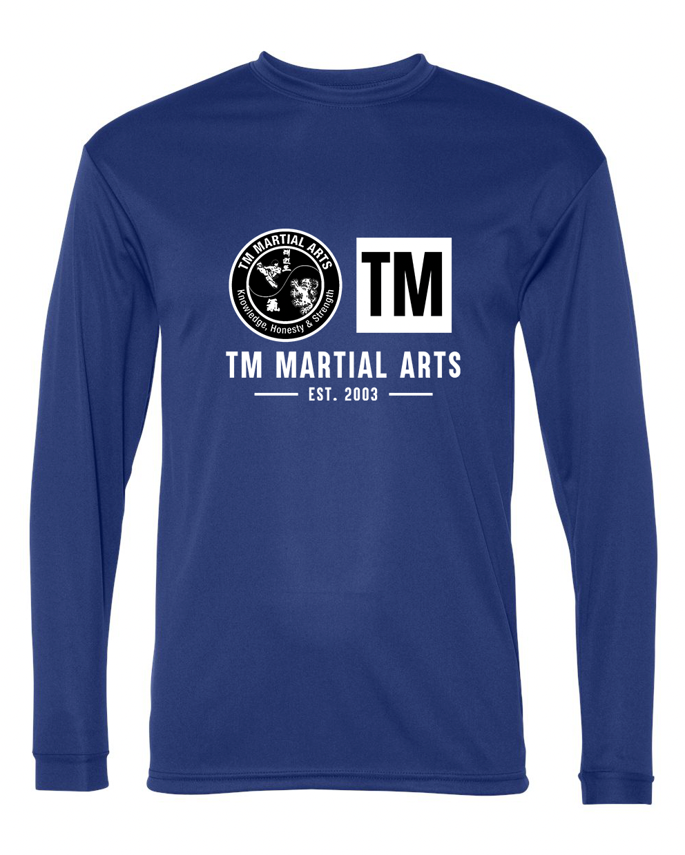 TM Black & White Logo TM Dri Fit Long Sleeve Shirt