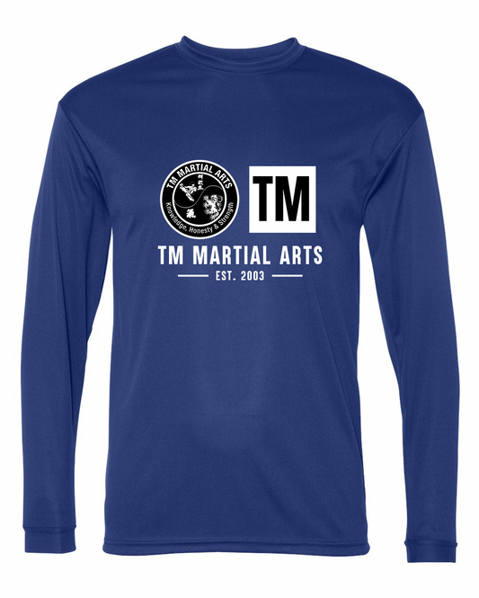 TM Black & White Logo TM Dri Fit Long Sleeve Shirt