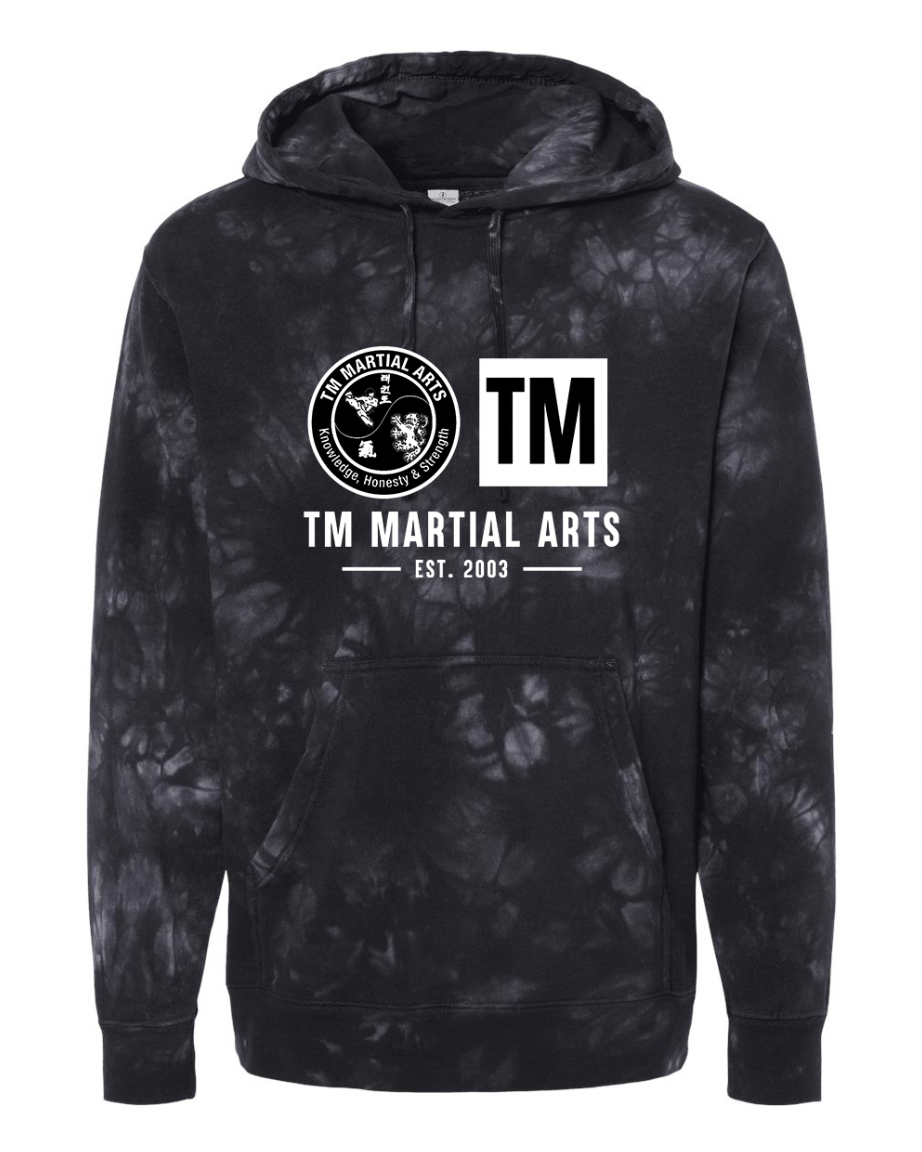 TM Black & White Logo TM Tie Dye Hoodie